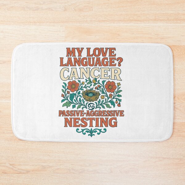Item preview, Cancer "My Love Language? Passive-Aggressive Nesting" Art Nouveau T-Shirt | Funny Zodiac Humor designed and sold by MySpiritTravels.