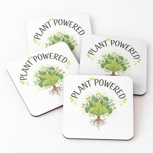 Item preview, plant powered graphic plant power design for plant based designed and sold by LuxeGraphix.