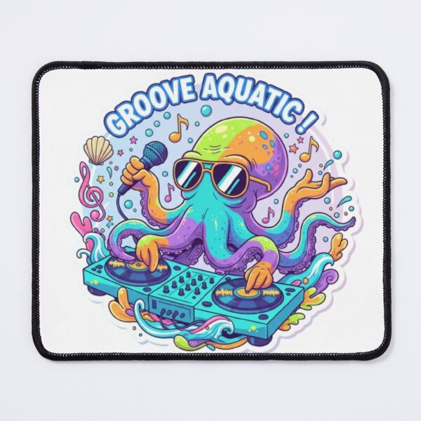 Item preview, Get Your Groove On with Our Funky Octopus DJ Tee! designed and sold by artistmagicshop.