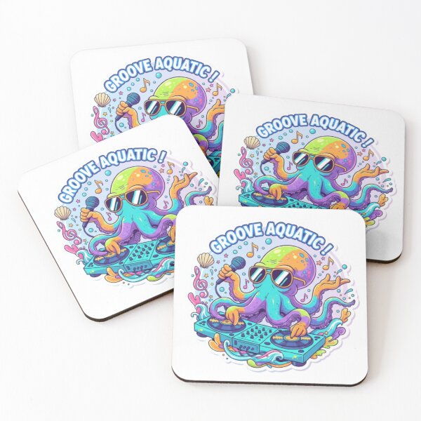 Item preview, Get Your Groove On with Our Funky Octopus DJ Tee! designed and sold by artistmagicshop.