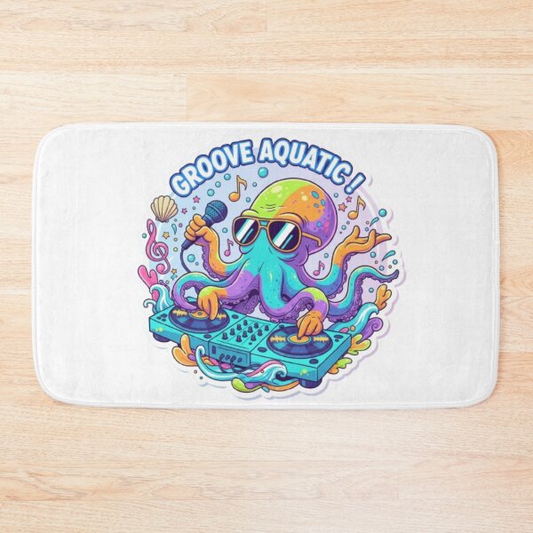 Item preview, Get Your Groove On with Our Funky Octopus DJ Tee! designed and sold by artistmagicshop.