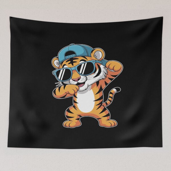 Item preview, Cute Dabbing Tiger Kids Men Toddler Boys Animal Wildcats designed and sold by BlackStars3Neon.
