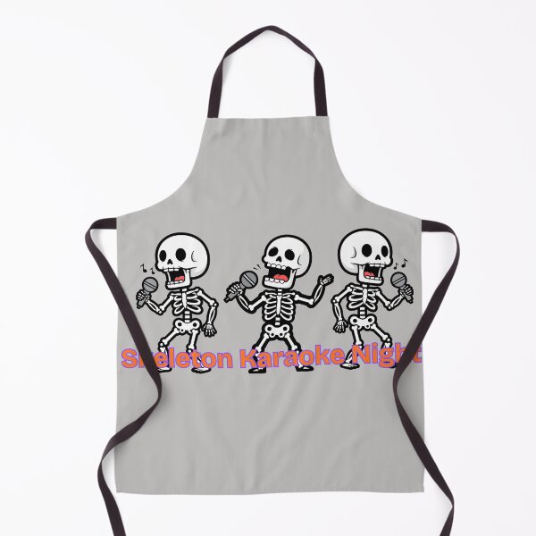 Item preview, Skeleton Karaoke Night – Funny Halloween Party Design designed and sold by AgataUrbanska.
