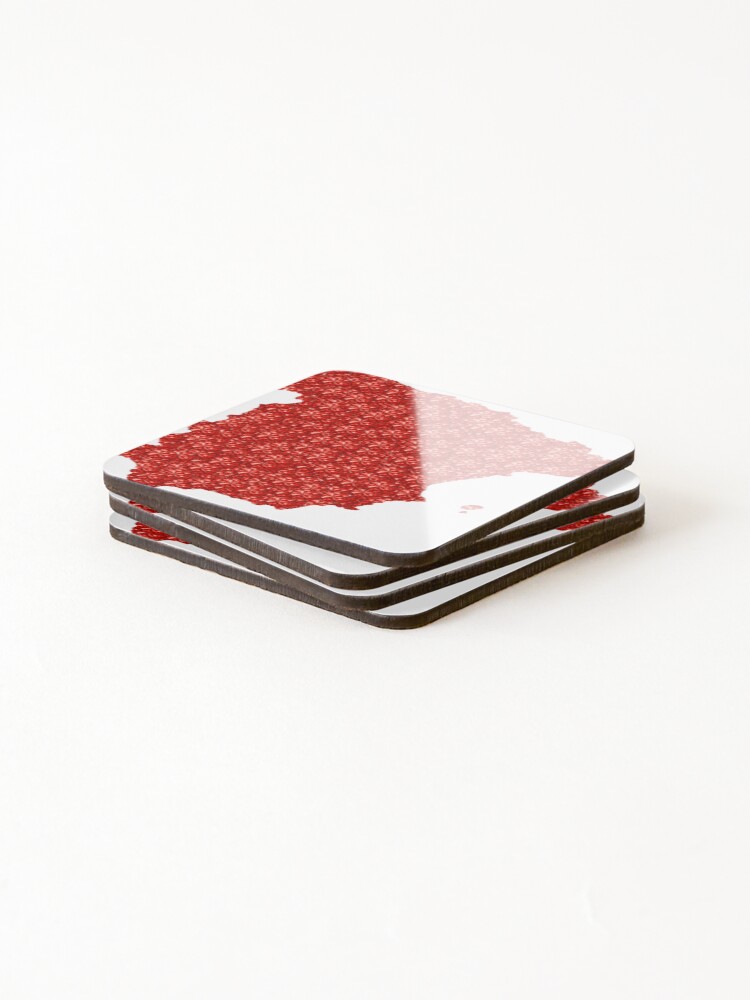 Thumbnail 4 of 5, Coasters (Set of 4), Red Rhinestone Spain designed and sold by TheIconSmith.