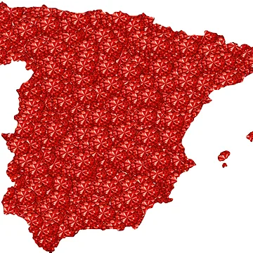 Artwork thumbnail, Red Rhinestone Spain by TheIconSmith