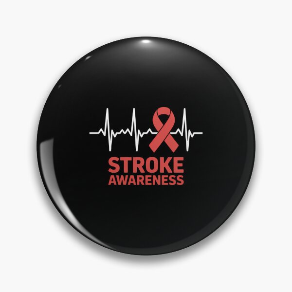 Item preview, Heartbeat Heart Stroke Awareness Month Ribbon Support designed and sold by aidenpier.