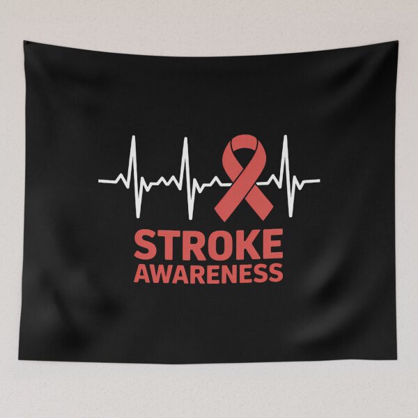Item preview, Heartbeat Heart Stroke Awareness Month Ribbon Support designed and sold by aidenpier.