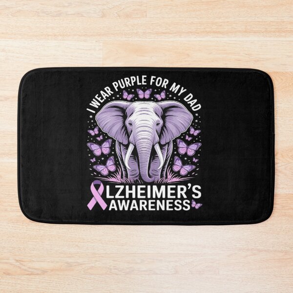 Item preview, Dad Alzheimer's Awareness Elephant Wear Purple For My Dad designed and sold by BlackStars3Neon.