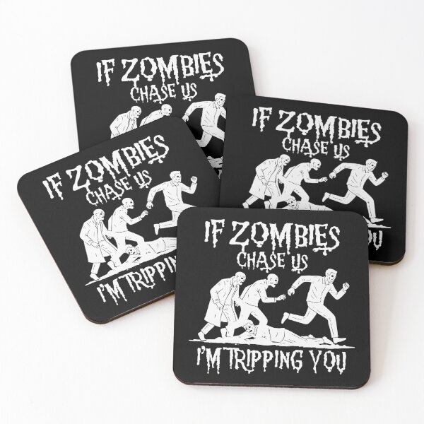 Item preview, If Zombies Chase Us Im Tripping You Funny Graphic Novelty Halloween designed and sold by Colorfulman.