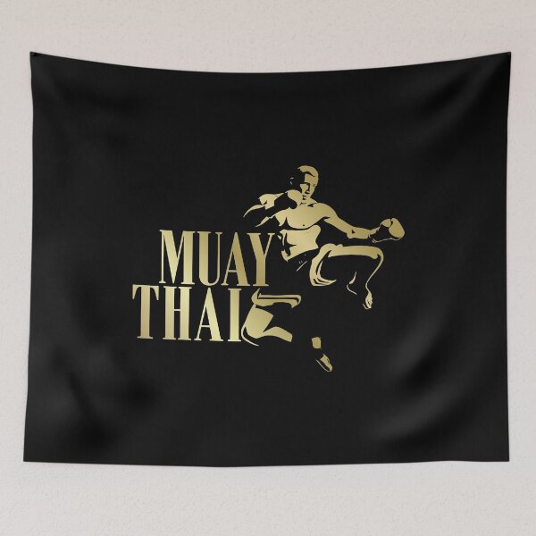 Item preview, Muay Thai Fighter – Golden Strike designed and sold by k9printart.