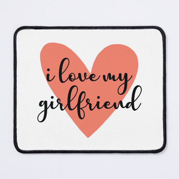 Item preview, Romantic Heart Typography I Love My Girlfriend designed and sold by FemmePod.