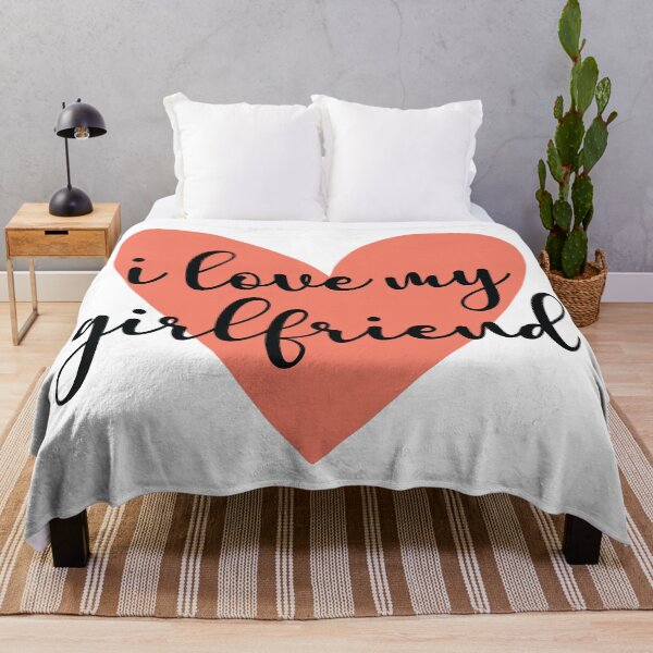 Item preview, Romantic Heart Typography I Love My Girlfriend designed and sold by FemmePod.