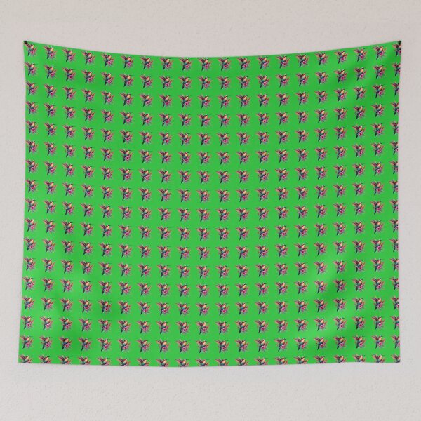Item preview, A beautiful hummingbird on several colorful leaves and flowers designed and sold by Marcoshop10.