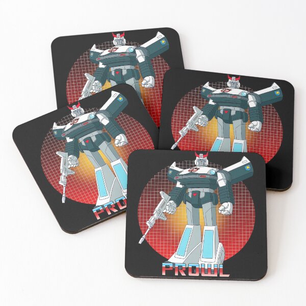 Item preview, Prowl G1 Police Robot Retro Cartoon Art designed and sold by Retr0Tshirts.