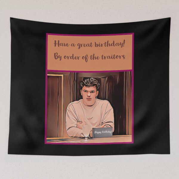 Item preview, Harry From The Traitors Funny Birthday Card designed and sold by EDITHHORONA3.