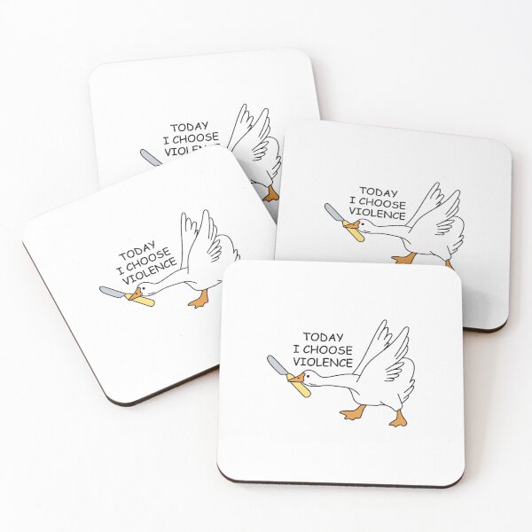 Item preview, Silly goose with knife. Today I Choose Violence. Funny. designed and sold by CoCoArt-Ua.