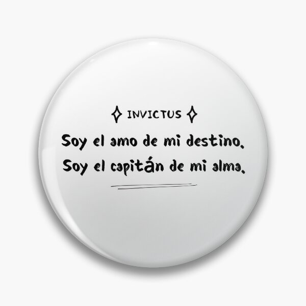 Item preview, Motivational quote from the poem Invictus: male in black (I) designed and sold by Rebeldía Pura.
