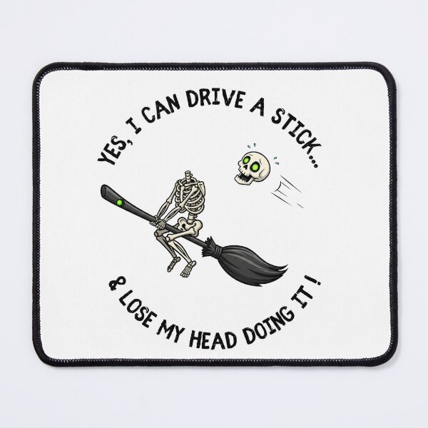 Item preview, Halloween skeleton t shirt | Yes i can drive a stick t shirt designed and sold by TrendyHubb.