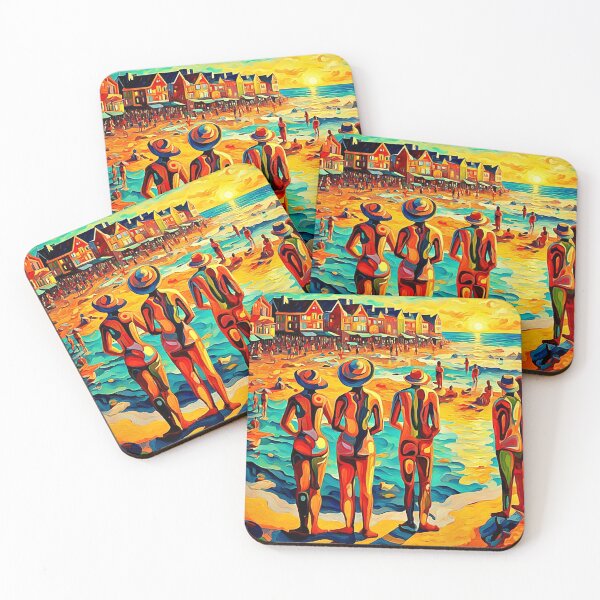 Item preview, Naturists at the beach designed and sold by George Hutton Hunter.