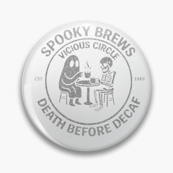 Item preview, Spooky Brews – Death Before Decaf Skeleton & Ghost Coffee Classic T-Shirt Halloween designed and sold by inkfluenceart.