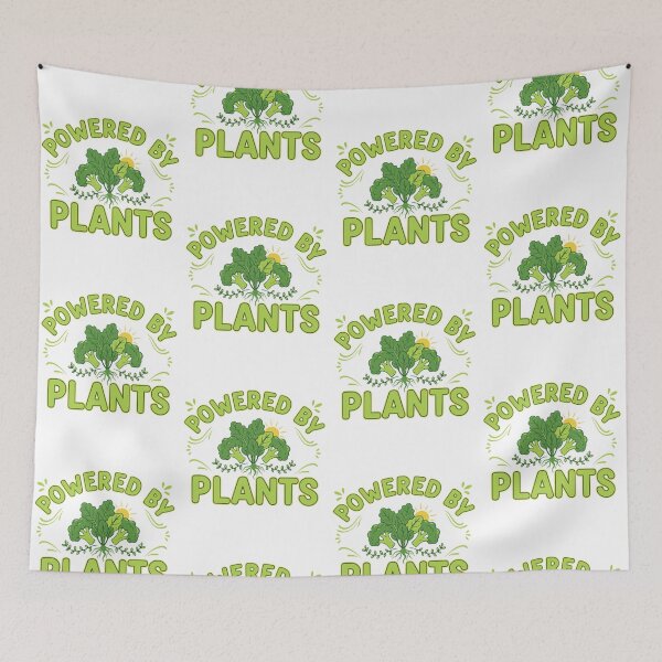 Item preview, Powered by plants graphic plant power design for plant based designed and sold by LuxeGraphix.