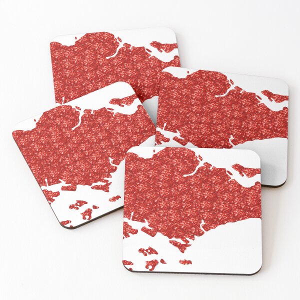 Item preview, Red Rhinestone Singapore designed and sold by TheIconSmith.
