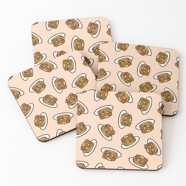 Item preview, Pancakes with Butter and Syrup Pattern on Pale Peach designed and sold by evannave.