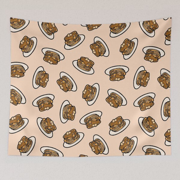 Item preview, Pancakes with Butter and Syrup Pattern on Pale Peach designed and sold by evannave.