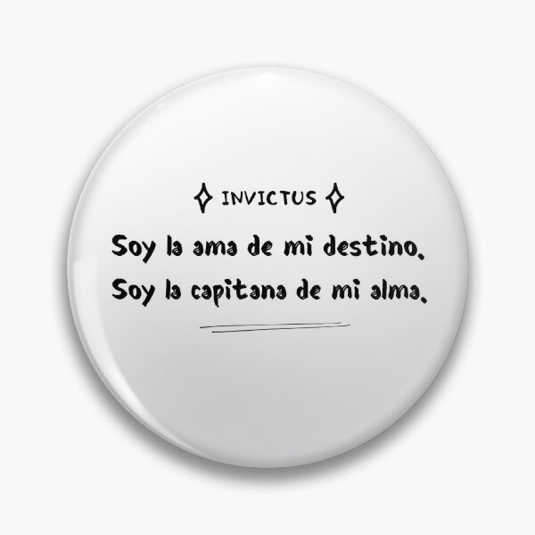 Item preview, Motivational quote from the poem Invictus: feminine in black (II) designed and sold by Rebeldía Pura.