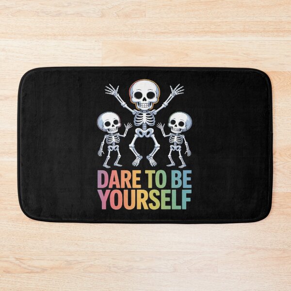 Item preview, Dare To Be Yourself Rainbow Dabbing Skeleton Gay LGBT Pride designed and sold by PeteHomenick.