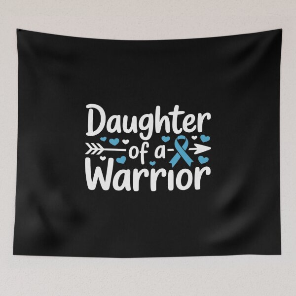 Item preview, Daughter Of A Warrior Prostate Cancer Blue Ribbon Awareness designed and sold by PeteHomenick.