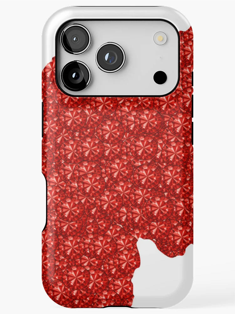 Thumbnail 1 of 4, iPhone Case, Red Rhinestone Rwanda designed and sold by TheIconSmith.