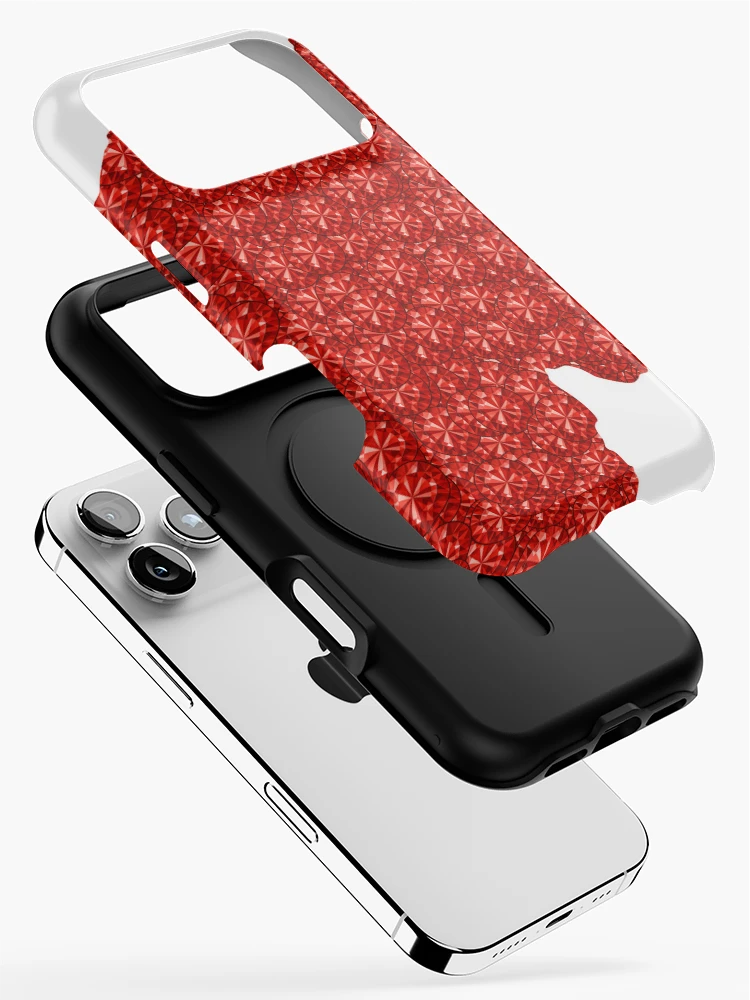 Thumbnail 2 of 4, iPhone Case, Red Rhinestone Rwanda designed and sold by TheIconSmith.