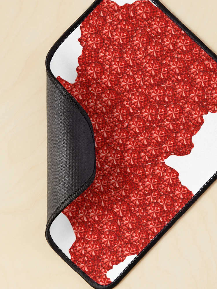 Thumbnail 2 of 5, Mouse Pad, Red Rhinestone Rwanda designed and sold by TheIconSmith.