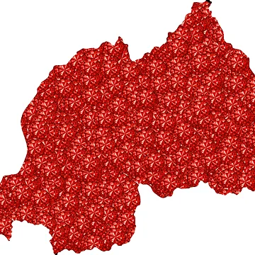 Artwork thumbnail, Red Rhinestone Rwanda by TheIconSmith