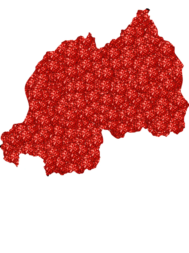Thumbnail 7 of 7, Oversized T-Shirt, Red Rhinestone Rwanda designed and sold by TheIconSmith.