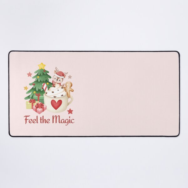 Item preview, Christmas Reindeer Feel the Magic Festive Holiday Design designed and sold by PrintandJoy.