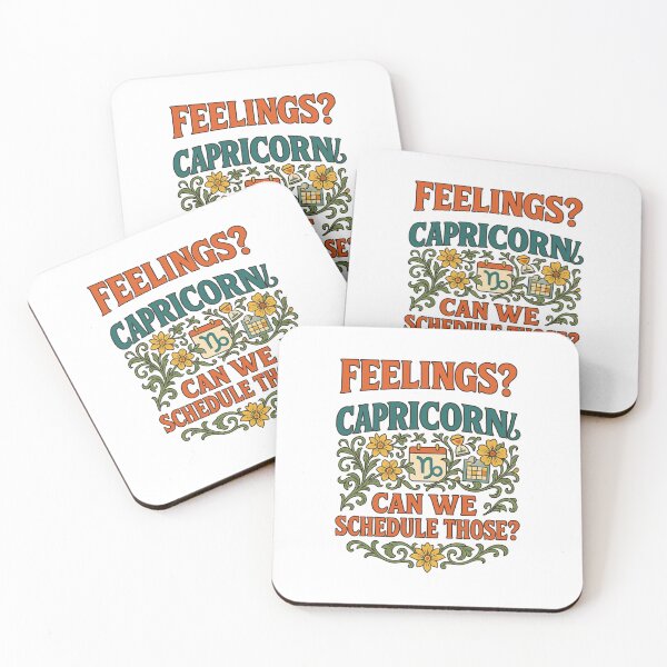 Item preview, Capricorn "Feelings? Can We Schedule Those?" Art Nouveau T-Shirt | Witty Zodiac Humor designed and sold by MySpiritTravels.