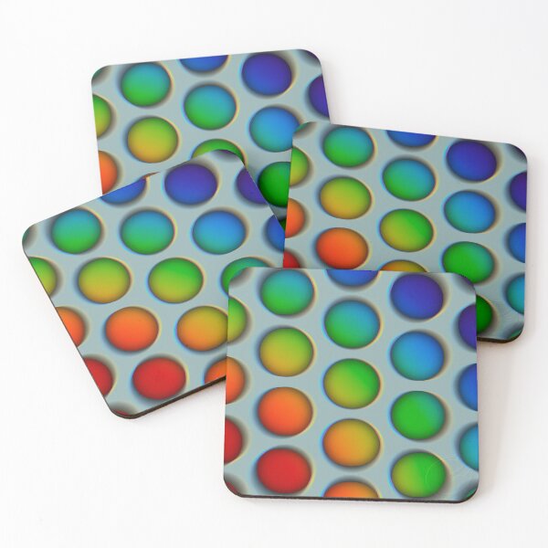 Item preview, Fuzzy Rainbow Gradient Dots designed and sold by The Frog Pond Arts.