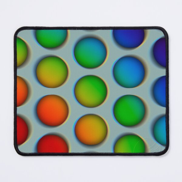 Item preview, Fuzzy Rainbow Gradient Dots designed and sold by The Frog Pond Arts.