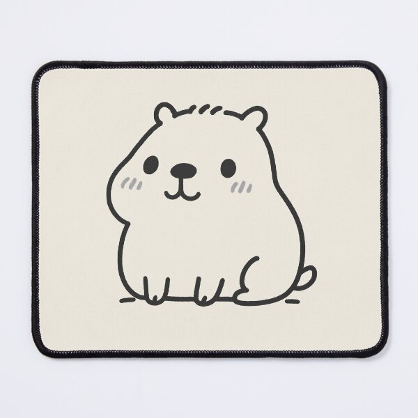 Item preview, Cute Chubby Capybara Doodle | Kawaii Capybara , Gift for Animal Lovers designed and sold by stylishdzign.