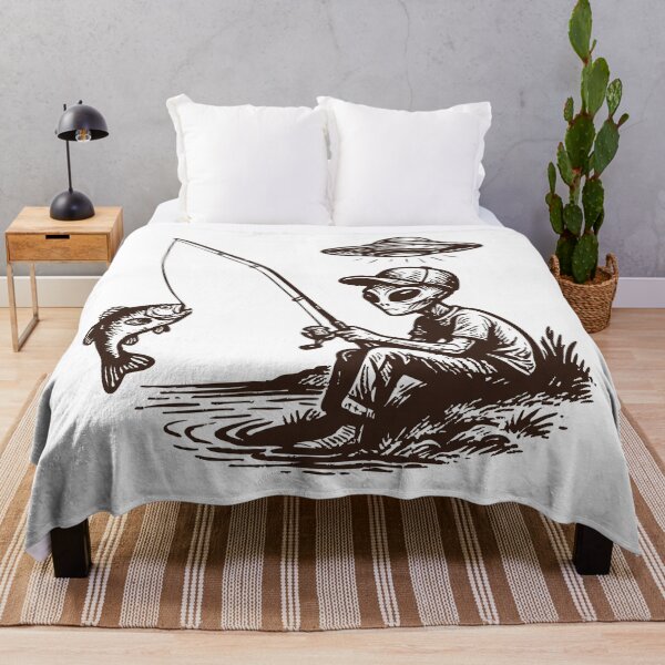 Item preview, Alien Fishing Vintage designed and sold by TomFrontierArt.