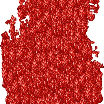 Artwork thumbnail, Red Rhinestone Qatar by TheIconSmith