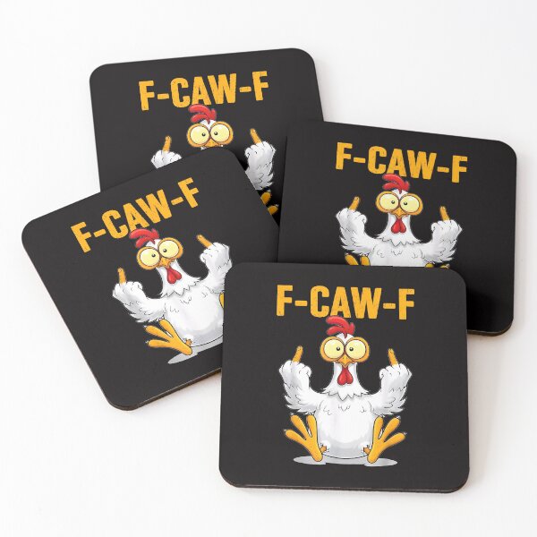 Item preview, F-Caw-F Funny Chicken Humor Rooster Meme  designed and sold by Adriana-PA.