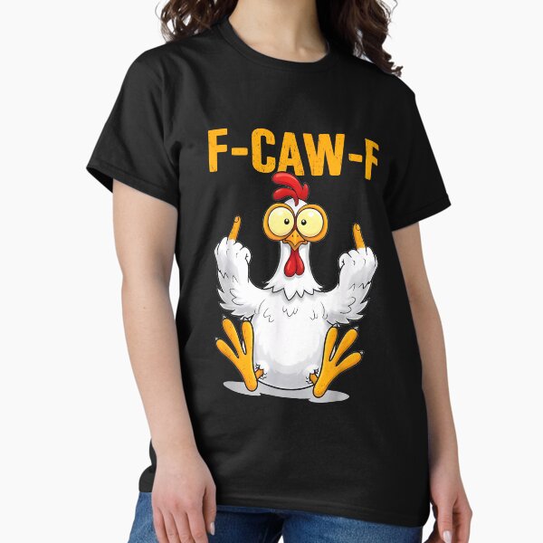 Camiseta Sin Mangas F-Caw-F - Diseño Divertido De Meme De Pollo/cuervo, Para Hombres Y Mujeres, Corte Clásico
