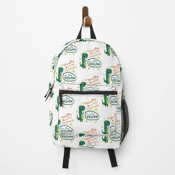 Item preview, funny vegetarian dinosaur graphic I'm vegan humor designed and sold by LuxeGraphix.