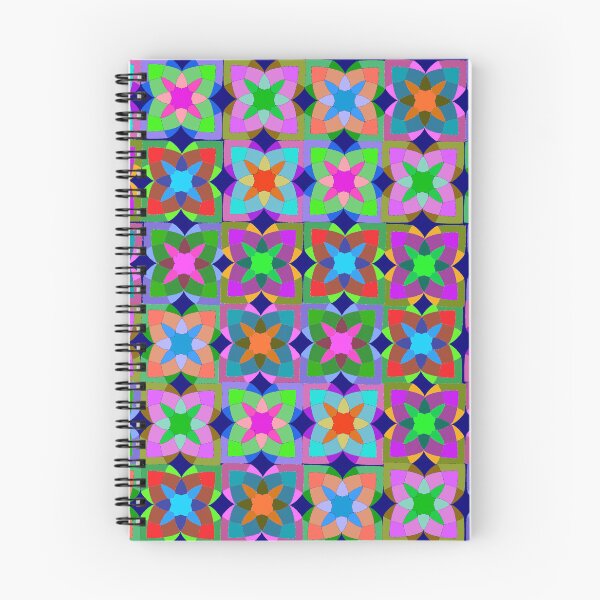 Item preview, Abstract shaped repeating pattern in vibrant Colors designed and sold by Svasti Arts and Designs.