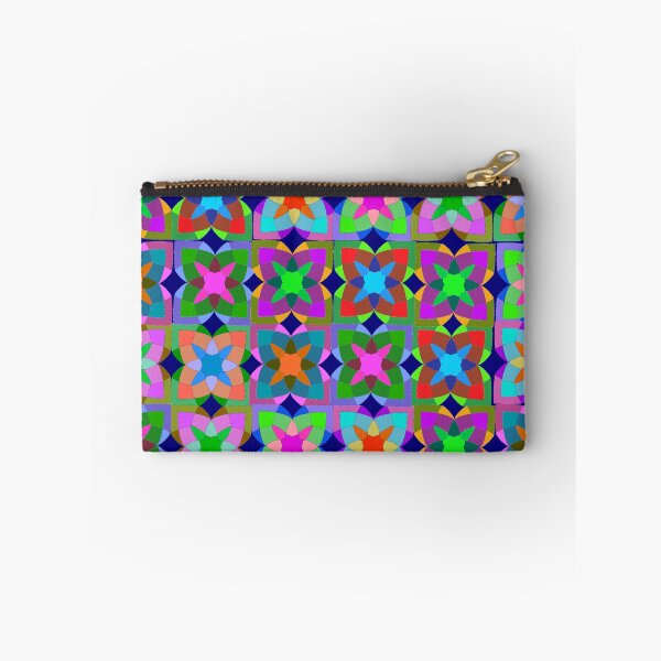 Item preview, Abstract shaped repeating pattern in vibrant Colors designed and sold by Svasti Arts and Designs.