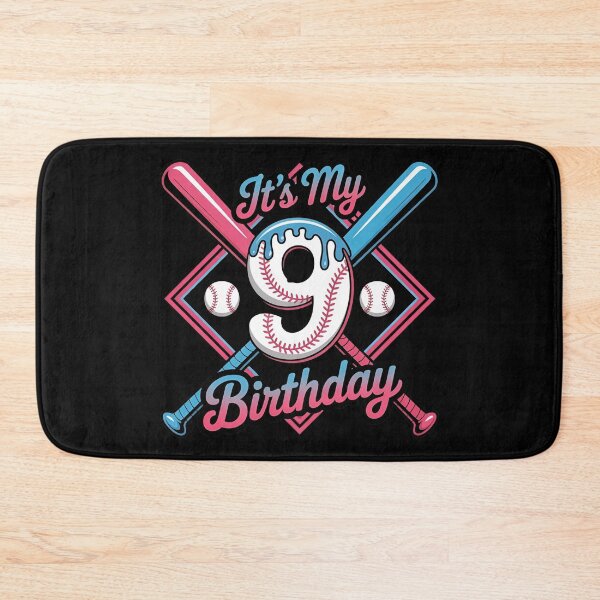 Item preview, Baseball 9 Year Old Ice Cream Drip 9th Birthday Boy Number 9, Baseball 9th Birthday designed and sold by BLZART.