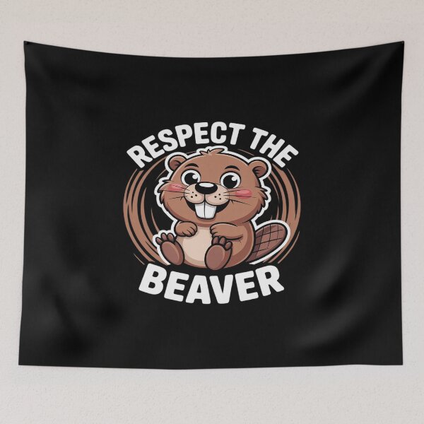 Item preview, Dirty Adult Humour Funny Animal Respect The Beaver designed and sold by petrichorsworld.